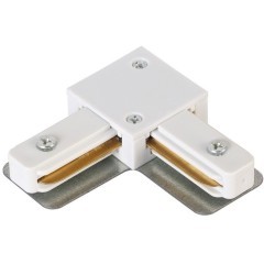 Г-образный соединитель для накладных однофазных шинопроводов Crystal Lux CLT 0.211 07 WH