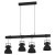43726 SHIREBROOK Люстра потолочная с 4 лампами E27, 160Вт, сталь, дерево, черный