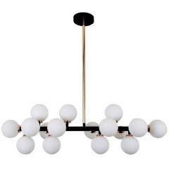 Подвесной светильник Lumina Deco Marsiada LDP 6033-16 BK+GD