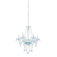 39099 BASILANO BASILANO 1 Люстра потолочная с шестью лампами E14, 240Вт, хромированный металл, прозрачное стекло