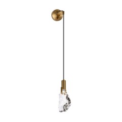 10480W Loft It FRAGMENT Настенный светильник под лампу GU10, 1 × 40 Вт, прозрачный плафон из металла и хрусталя, металлическое основание