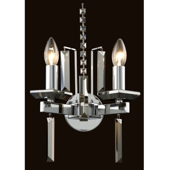 Бра Crystal Lux MARRON AP2 CHROME
