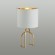 5660/1T MODERNI LN23 122 матовое золото, белый Настольная лампа E14 40W 220V STACY