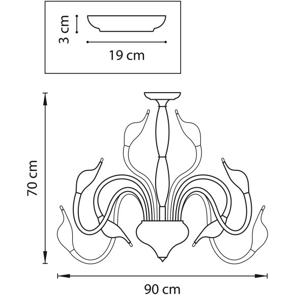Люстра потолочная Cigno Collo Lightstar 751182