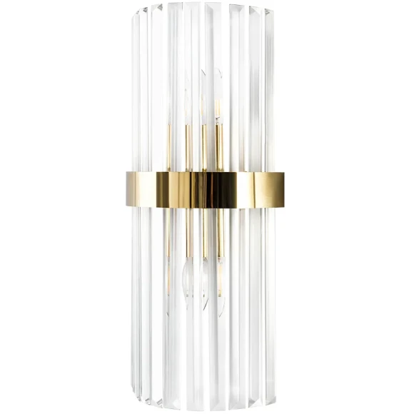 Бра Crystal Lux SORPRESA AP2 BRASS/TRANSPARENTE