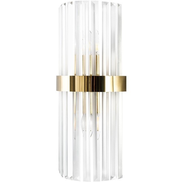 Бра Crystal Lux SORPRESA AP2 BRASS/TRANSPARENTE