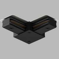 Г-образный соединитель для накладных однофазных шинопроводов Denkirs TR1102-BK