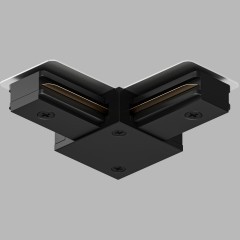 Г-образный соединитель для накладных однофазных шинопроводов Denkirs TR1102-BK