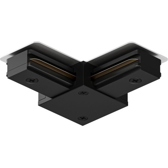 Г-образный соединитель для накладных однофазных шинопроводов Denkirs TR1102-BK