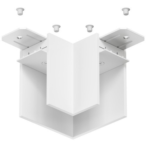 Соединитель угловой для накладного шинопровода Smart 220V Denkirs TR2102-WH