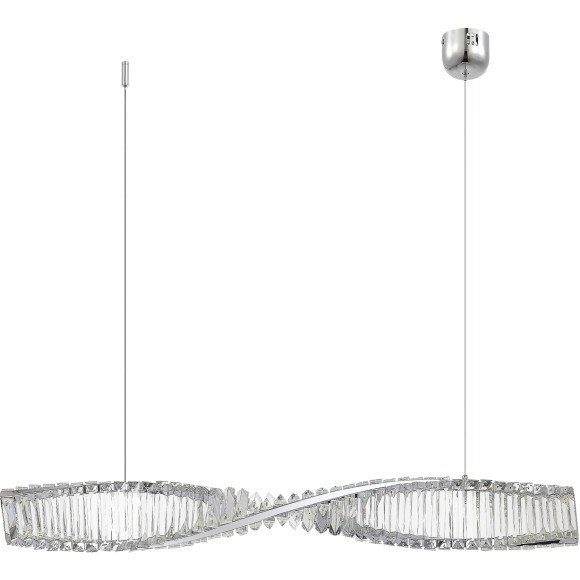SL6205.113.01 Светильник подвесной ST-Luce Хром/Прозрачный LED 1*21W 4000K ELICA
