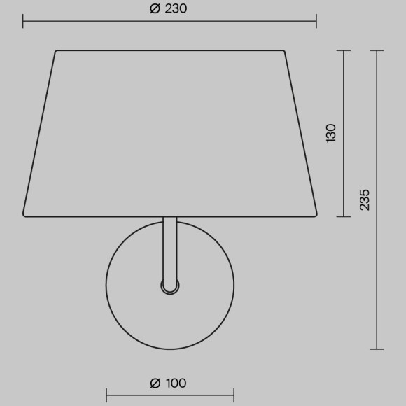 Настенный светильник (бра) Maytoni MOD360WL-01B