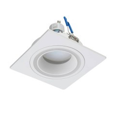 900454 Встраиваемый светильник CAROSSO, 35W (GU10), L93, B93, H25, алюминий, белый / пластик, белый 900454 Встраиваемый светильник CAROSSO, 35W (GU10), L93, B93, H25, алюминий, белый / пластик, белый