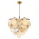 10492/600 Champagne Loft It LOLLY Подвесная люстра на 6 ламп E14, 150 Вт, основание металл бронзового и шампань оттенков, стеклянные плафоны, Ø600 мм
