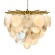 10492/600 Champagne Loft It LOLLY Подвесная люстра на 6 ламп E14, 150 Вт, основание металл бронзового и шампань оттенков, стеклянные плафоны, Ø600 мм