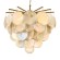 10492/600 Champagne Loft It LOLLY Подвесная люстра на 6 ламп E14, 150 Вт, основание металл бронзового и шампань оттенков, стеклянные плафоны, Ø600 мм