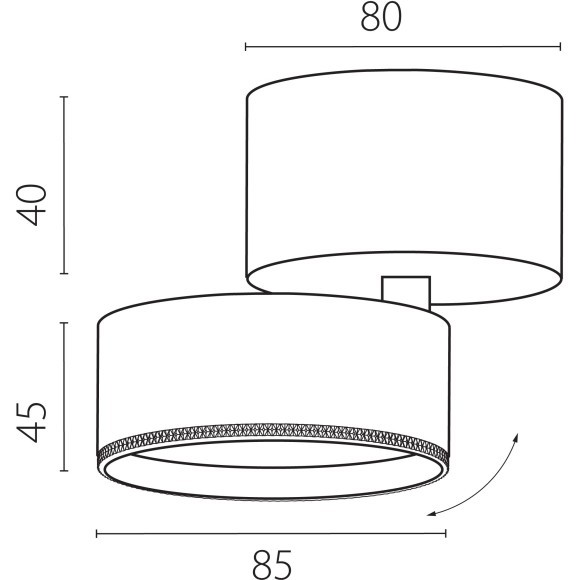 Белый накладной светодиодный поворотный спот 15Вт 36° 4000К CRI90 1700Лм Alta Pro Lightstar A5546SO