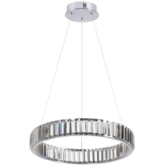 Люстра подвесная кольцевая хрустальная Odeon Light LED 30W 4000K 3570Лм VEKIA 4930/30L