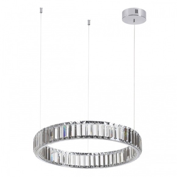 Люстра подвесная кольцевая хрустальная Odeon Light LED 30W 4000K 3570Лм VEKIA 4930/30L