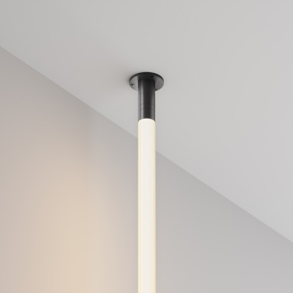 Основание для накладного монтажа системы Maytoni Shelf с внешней резьбой с вводом питания CA022BO-P-B