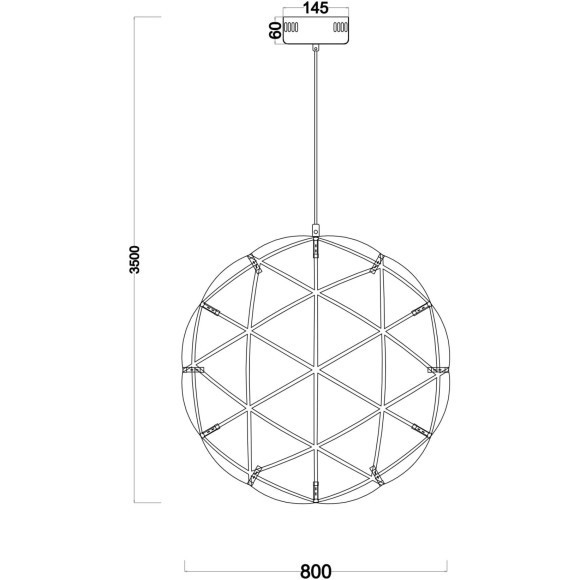 Подвесной светильник Freya FR5099PL-L52CH AMBER светодиодный LED 52W Подвесной светильник Freya FR5099PL-L52CH AMBER светодиодный LED 52W