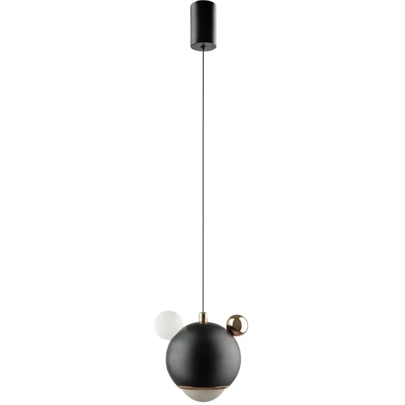 AMIGO SP LED BLACK 1082/201 Crystal Lux Чёрный подвесной светильник со встроенным LED 6,5 Вт, 4000 К, 382 Лм, IP20, 220 В