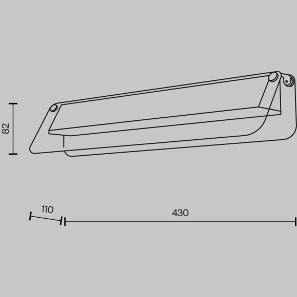 Настенный светильник (бра) Maytoni MOD296WL-L10BC3K Настенный светильник (бра) Maytoni MOD296WL-L10BC3K