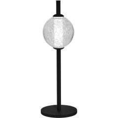 SL6120.404.01 Прикроватная лампа ST-Luce Черный/Прозрачное кракелированное стекло LED 1*8,5W 3000K PEEK