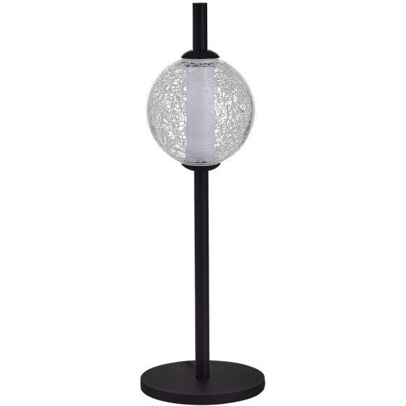 SL6120.404.01 Прикроватная лампа ST-Luce Черный/Прозрачное кракелированное стекло LED 1*8,5W 3000K PEEK