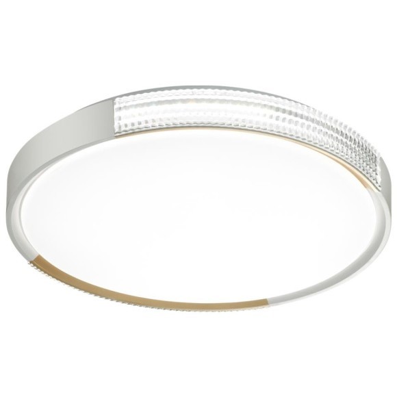 7612/ELN PALE SN 184 Светильник пластик/белый/золотистый LED 76Вт 3000/4000/6000K D490 IP43 CCT VELIO