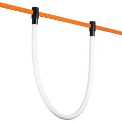 270747 Светильник трековый гибкий неон, длина 2м, 48V 20Вт 1740Лм CRI90 4000K 360° Due Hermes Lightstar