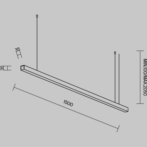 Линейный светильник Technical LL312005 Линейный светильник Technical LL312005