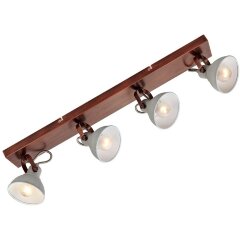 Спот потолочный Lussole LSP-9829 DURANGO IP21 под лампы 4xE14 160W Спот потолочный Lussole LSP-9829 DURANGO IP21 под лампы 4xE14 160W