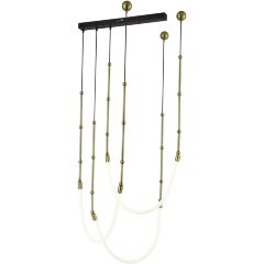 SL6132.303.45 Светильник подвесной ST-Luce Латунь/Белый LED 3*15W 3000K STRAP SL6132.303.45 Светильник подвесной ST-Luce Латунь/Белый LED 3*15W 3000K STRAP