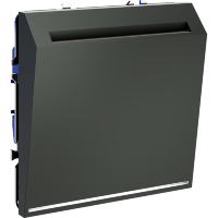 Выключатель встраиваемый VOLTUM S70 карточный 16А, (титан)