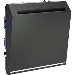 Выключатель встраиваемый VOLTUM S70 карточный 16А, (титан)