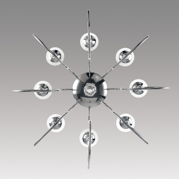 8032/8 CLASSI LN24 хром, металл/хрусталь Люстра подвесная Е14 8*40W 220V LAOKA