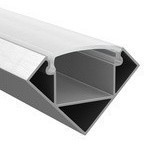 Профиль PROFILED с полукругл. рассеив-м д/светодиод. для ленты 409629