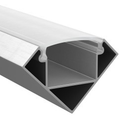 Профиль PROFILED с полукругл. рассеив-м д/светодиод. для ленты 409629