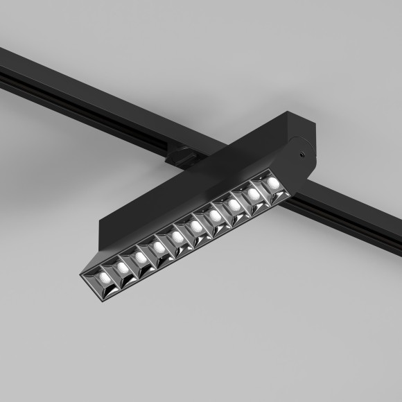 Однофазный двужильный светодиодный трековый светильник Denkirs DK6646-BK Edder 4000К 1560Лм CRI90+ 24° 20Вт