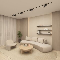 Однофазный двужильный светодиодный трековый светильник Denkirs DK6646-BK Edder 4000К 1560Лм CRI90+ 24° 20Вт Однофазный двужильный светодиодный трековый светильник Denkirs DK6646-BK Edder 4000К 1560Лм CRI90+ 24° 20Вт