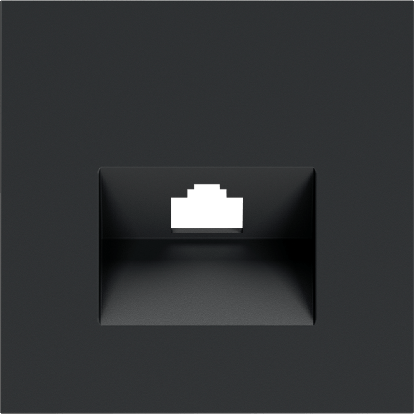 Накладка для розетки компьютерной RJ45 кат.6, S70 (графит)