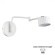 8241/1W COMFI LN25 белый/хром, металл бра LED GX53 1*10W 220V KARINA