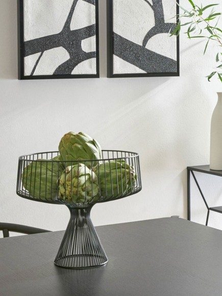 427072 UEDA Чаша декоративная металл черный H250 Ø300