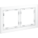 Рамка стеклянная VOLTUM S70 на 2 поста, (белый,матовый,стекло)