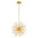 39255 VIVALDO VIVALDO 1 Светодиодный подвесной светильник с большим количеством светодиодов, 25.2Вт, хрусталь, золотой