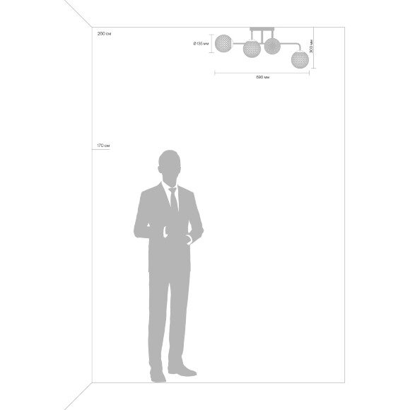 Люстра Freya FR8016PL-06BBS