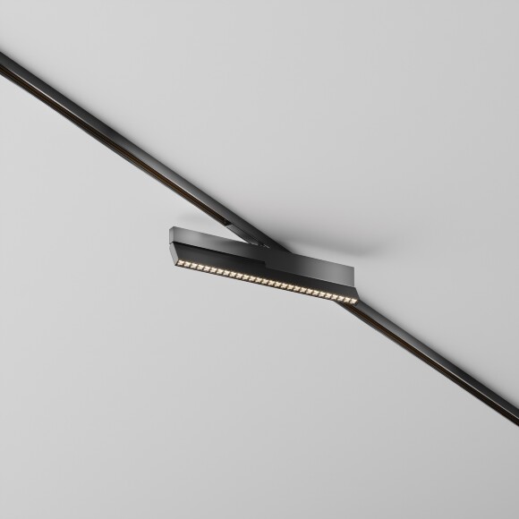 Maytoni EXILITY X TR242-2-12W4K-B Трековый складной поворотный светодиодный черный магнитный светильник книжка шириной 28см, с DIP переключателем группы включения на корпусе, LED 12Вт 4000K 1200Лм CRI90 40° IP20 48В Maytoni EXILITY X TR242-2-12W4K-B Трековый складной поворотный светодиодный черный магнитный светильник книжка шириной 28см, с DIP переключателем группы включения на корпусе, LED 12Вт 4000K 1200Лм CRI90 40° IP20 48В