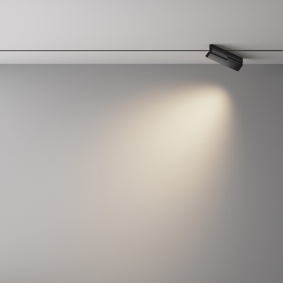 Maytoni EXILITY X TR242-2-12W4K-B Трековый складной поворотный светодиодный черный магнитный светильник книжка шириной 28см, с DIP переключателем группы включения на корпусе, LED 12Вт 4000K 1200Лм CRI90 40° IP20 48В Maytoni EXILITY X TR242-2-12W4K-B Трековый складной поворотный светодиодный черный магнитный светильник книжка шириной 28см, с DIP переключателем группы включения на корпусе, LED 12Вт 4000K 1200Лм CRI90 40° IP20 48В