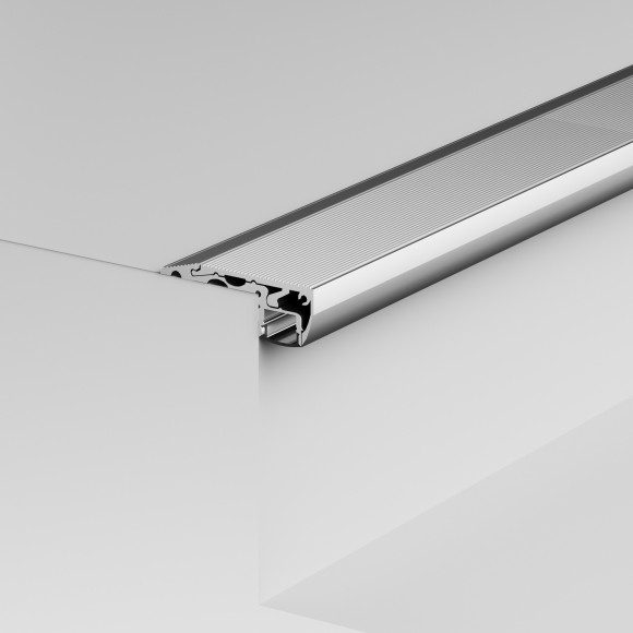Maytoni ALM-5920-S-2M 636025 Специальный профиль для подсветки ступеней лестницы, антискользящая поверхность, 2 м, ленты шириной до 12 мм и мощностью до 20 Вт/м, рассеиватель в комплекте, заглушки покупаются отдельно Maytoni ALM-5920-S-2M 636025 Специальный профиль для подсветки ступеней лестницы, антискользящая поверхность, 2 м, ленты шириной до 12 мм и мощностью до 20 Вт/м, рассеиватель в комплекте, заглушки покупаются отдельно